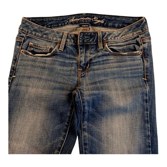 American Eagle Womens Blue Stretchy Skinny Jeans - Size 2 - Picture 2 of 6